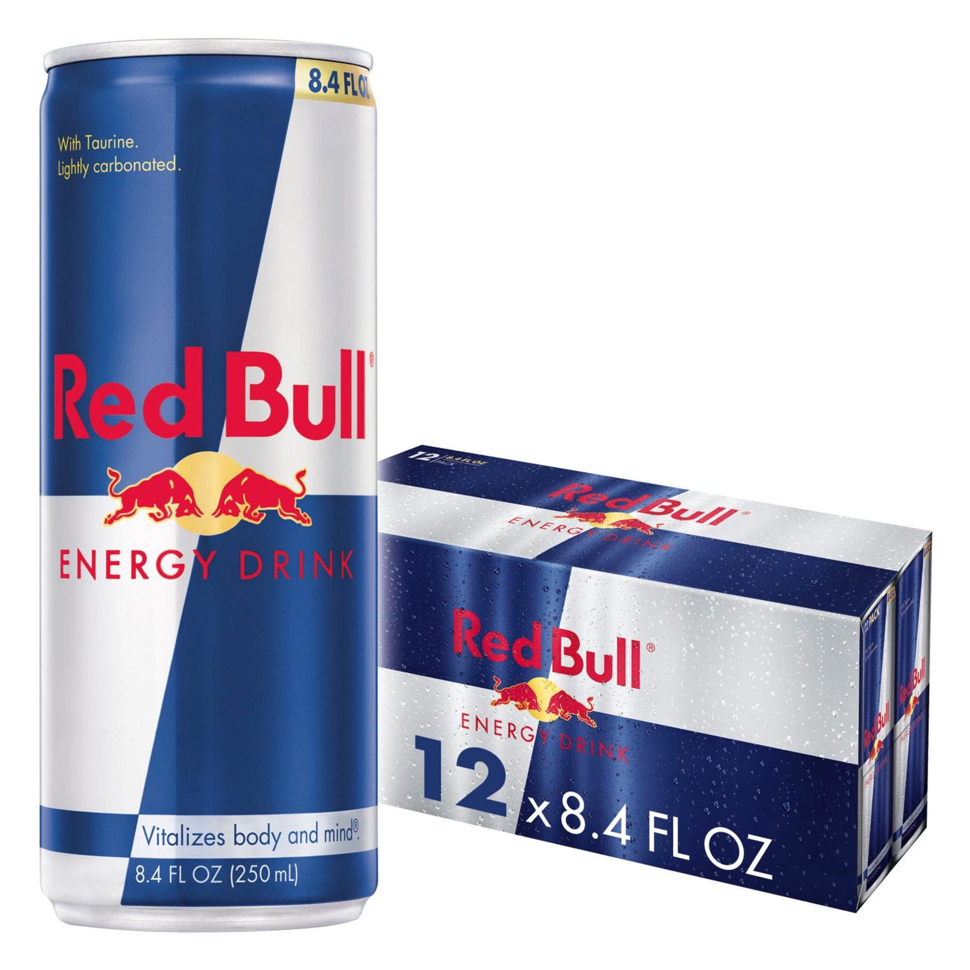Red Bull Energy Drink, 80mg Caffeine, 8.4 fl. oz., Pack of 12 Cans - Red Bull Energy Drink, 80mg Caffeine, 8.4 fl. oz., Pack of 12 Cans