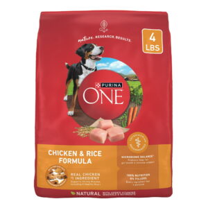 Purina One Dry Dog Food for Adult Dogs High Protein, Real Chicken & Rice, 4 lb Bag - Purina One Dry Dog Food for Adult Dogs High Protein, Real Chicken & Rice, 4 lb Bag