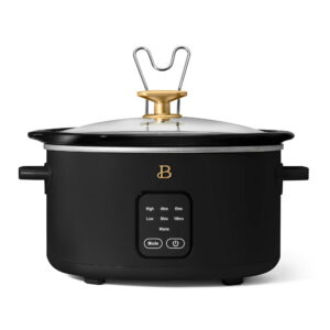 Beautiful 4Qt Slow Cooker with Touch - Beautiful 4Qt Slow Cooker with Touch-Activated Display, Black Sesame by Drew Barrymore
