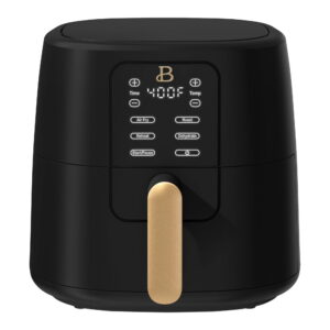 Beautiful 6 Qt Air Fryer with TurboCrisp Technology, EverGood Ceramic Nonstick Coating, Black Sesame by Drew Barrymore - Beautiful 6 Qt Air Fryer with TurboCrisp Technology, EverGood Ceramic Nonstick