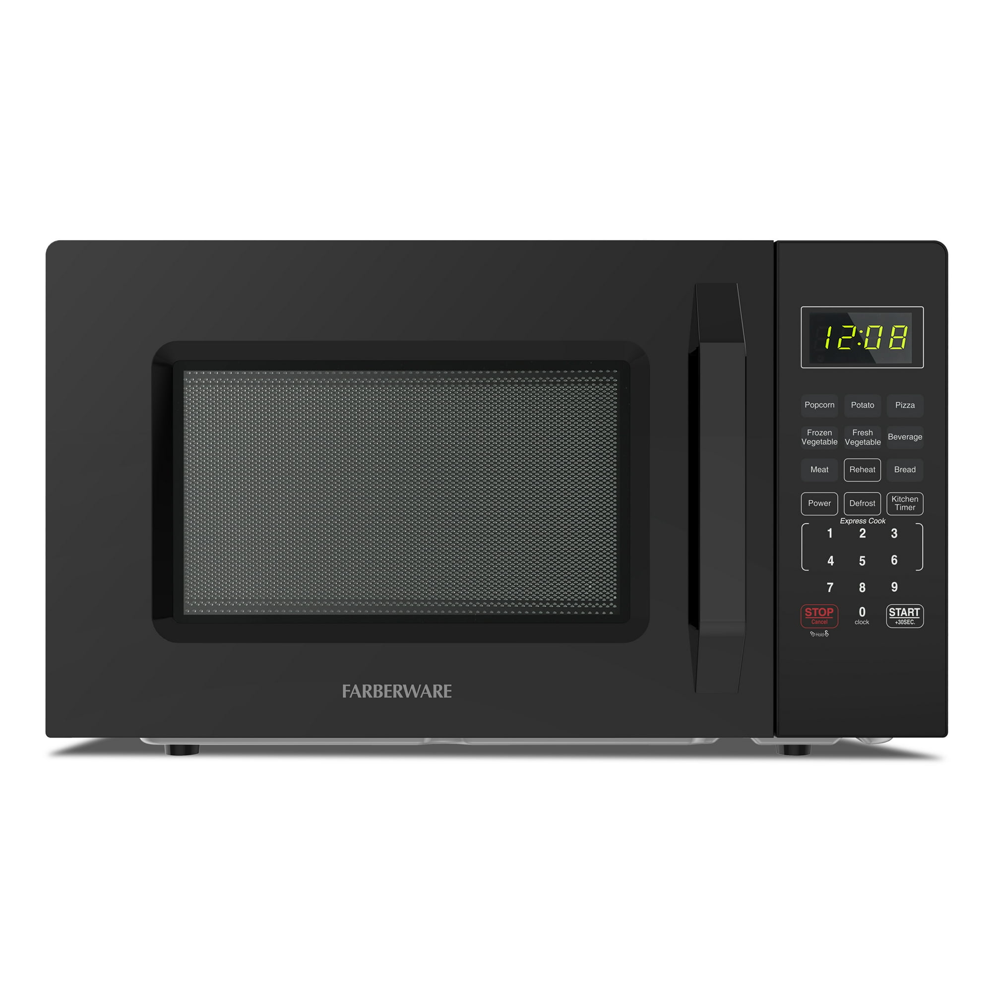 Farberware 1.1 cu ft Microwave Oven,1000W Countertop Microwave Oven with Auto Cook Menu, Black - Farberware 1.1 cu ft Microwave Oven,1000W Countertop Microwave Oven with Auto Cook Menu, Black