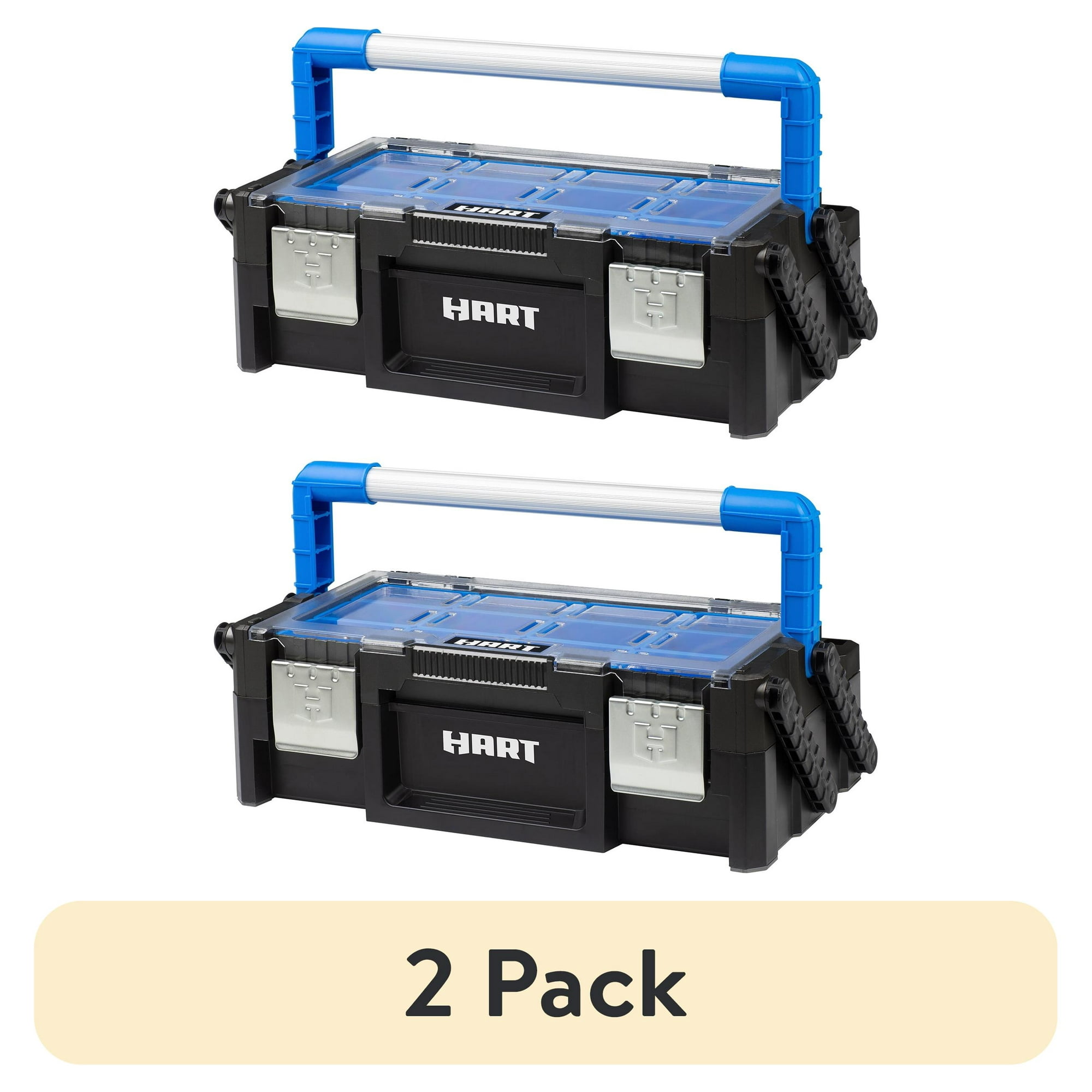 (2 pack) HART 18" Cantilever Organizer, Resin Tool Box for Small Tools and Parts, Tool Storage and Organizaion - (2 pack) HART 18" Cantilever Organizer, Resin Tool Box for Small Tools and Parts, Tool