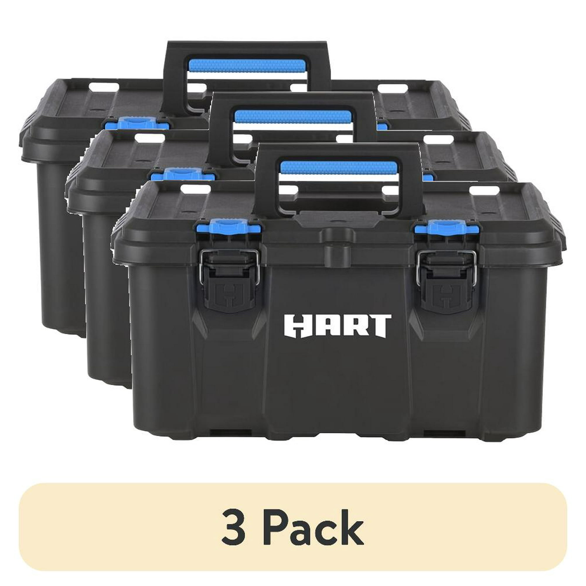 (3 pack) HART Stack System 21 Inch Tool Box, Fits Modular Storage System - (3 pack) HART Stack System 21 Inch Tool Box, Fits Modular Storage System
