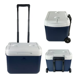 Ozark Trail 30 qt 42 - Ozark Trail 30 qt 42-Can Hard-Sided Wheeled Cooler, Blue