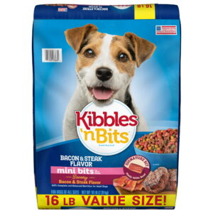 Kibbles ‘n Bits Mini Bits Small Breed Dry Dog Food Savory Bacon & Steak Flavor, 16 lb. Bag - Kibbles ‘n Bits Mini Bits Small Breed Dry Dog Food Savory Bacon & Steak Flavor, 16 lb. Bag