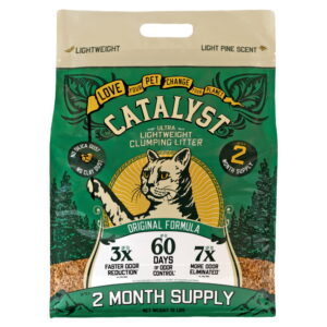 Catalyst Pet Softwood Natural Clumping Cat Litter, Original Formula, 15 lb. Bag - Catalyst Pet Softwood Natural Clumping Cat Litter, Original Formula, 15 lb. Bag