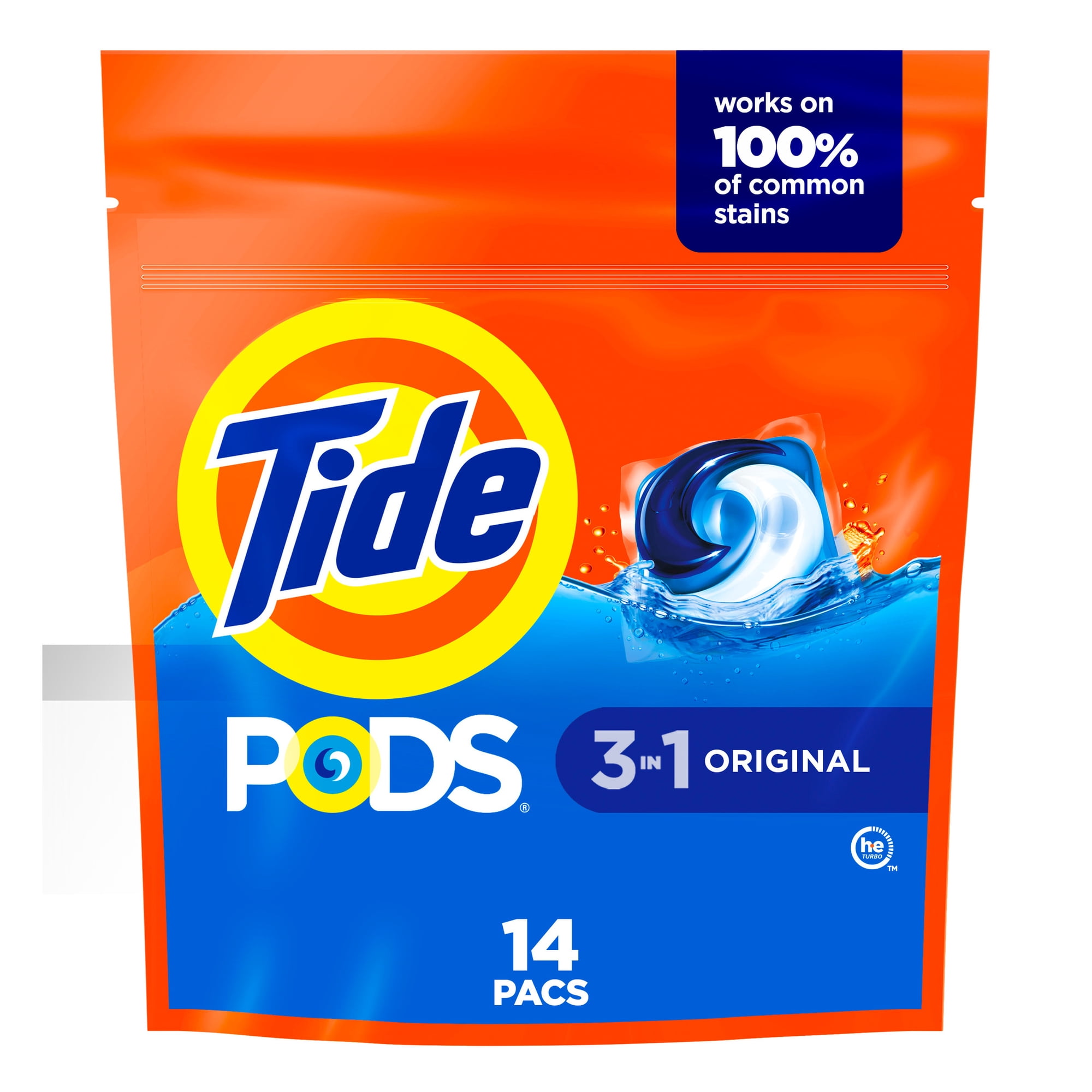 Tide PODS Laundry Detergent Soap Pacs, Original Scent, 14 Count - Tide PODS Laundry Detergent Soap Pacs, Original Scent, 14 Count