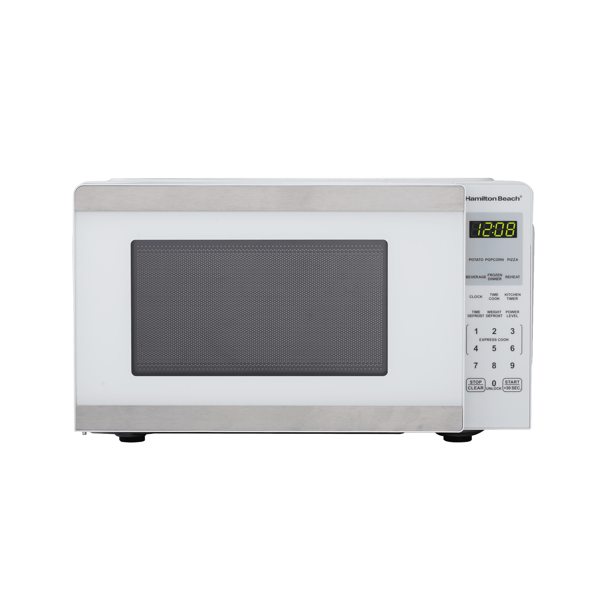 Hamilton Beach Microwave Oven 0.9 cu ft 900W White Stainless Steel - Hamilton Beach Microwave Oven 0.9 cu ft 900W White Stainless Steel