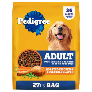 Pedigree Complete Nutrition Adult Dry Dog Food, Roasted Chicken & Vegetable Flavor, 27 lb Bag - Pedigree Complete Nutrition Adult Dry Dog Food, Roasted Chicken & Vegetable Flavor, 27 lb Bag