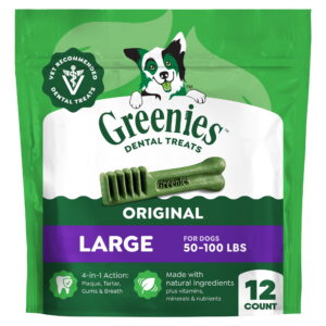 Greenies Original Large Natural Dental Care Dog Treats 18 oz Pack 12 Treats - Greenies Original Large Natural Dental Care Dog Treats 18 oz Pack 12 Treats