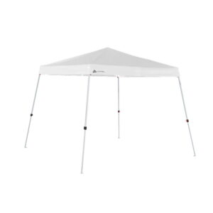 Ozark Trail 10' x 10' Instant Slant Leg Pop - Ozark Trail 10' x 10' Instant Slant Leg Pop-up Outdoor Canopy, Arctic White