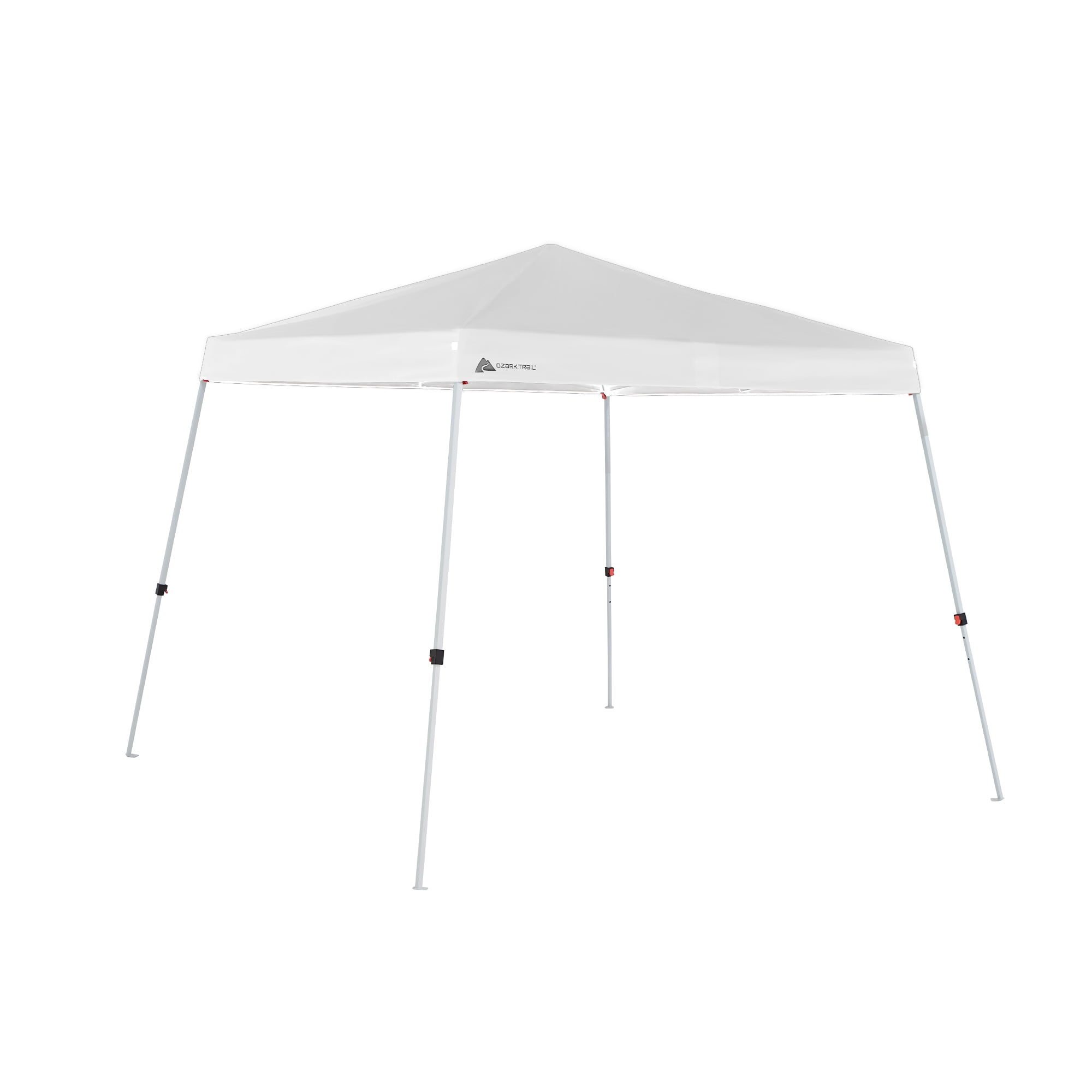 Ozark Trail 10' x 10' Instant Slant Leg Pop - Ozark Trail 10' x 10' Instant Slant Leg Pop-up Outdoor Canopy, Arctic White