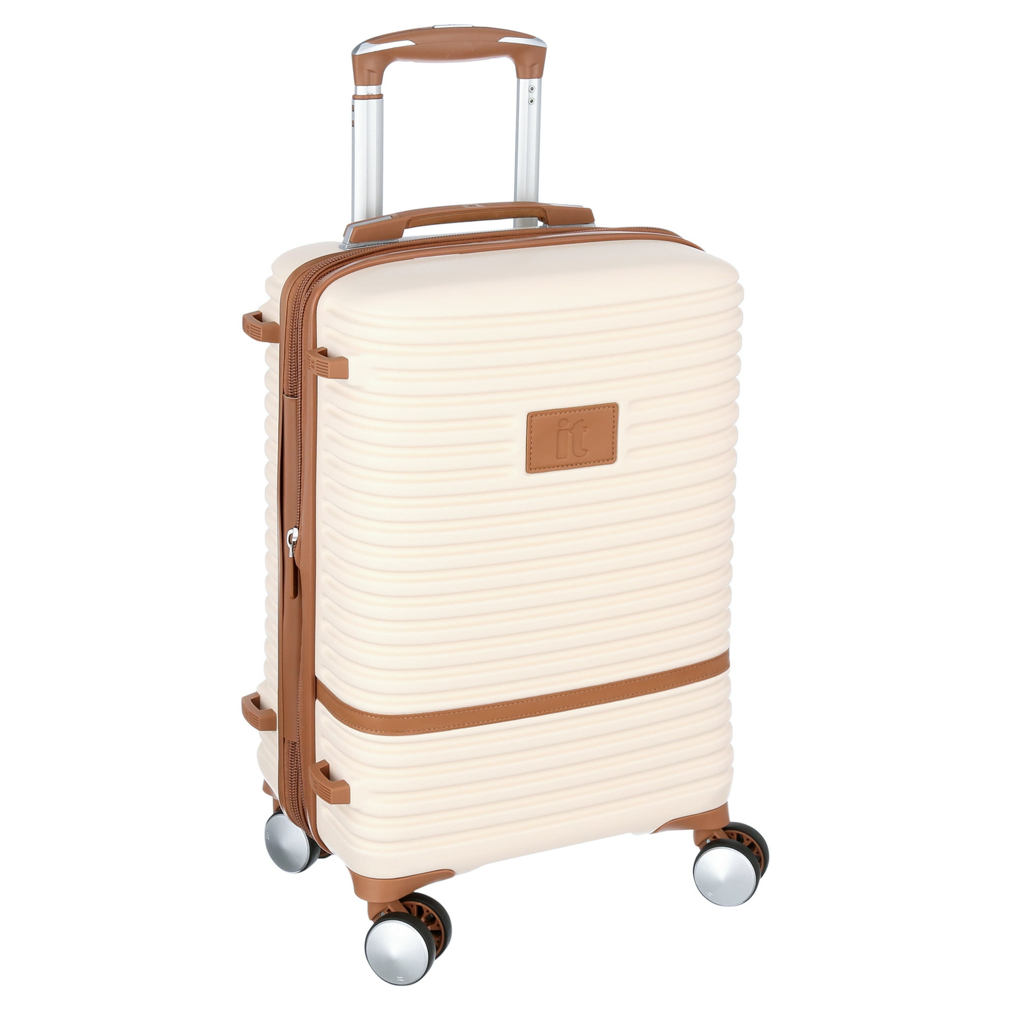 it luggage Replicating Hardside 21.5" Carry On Expandable Fashion Spinner Luggage, Cream - it luggage Replicating Hardside 21.5" Carry On Expandable Fashion Spinner Luggage, Cream