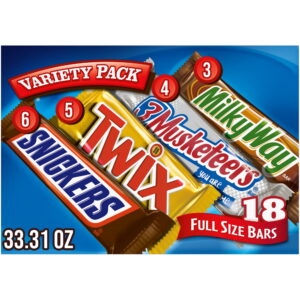 Snickers, Twix, Milky Way & More Assorted Milk Chocolate Candy Bars - Snickers, Twix, Milky Way & More Assorted Milk Chocolate Candy Bars - 18 Bars