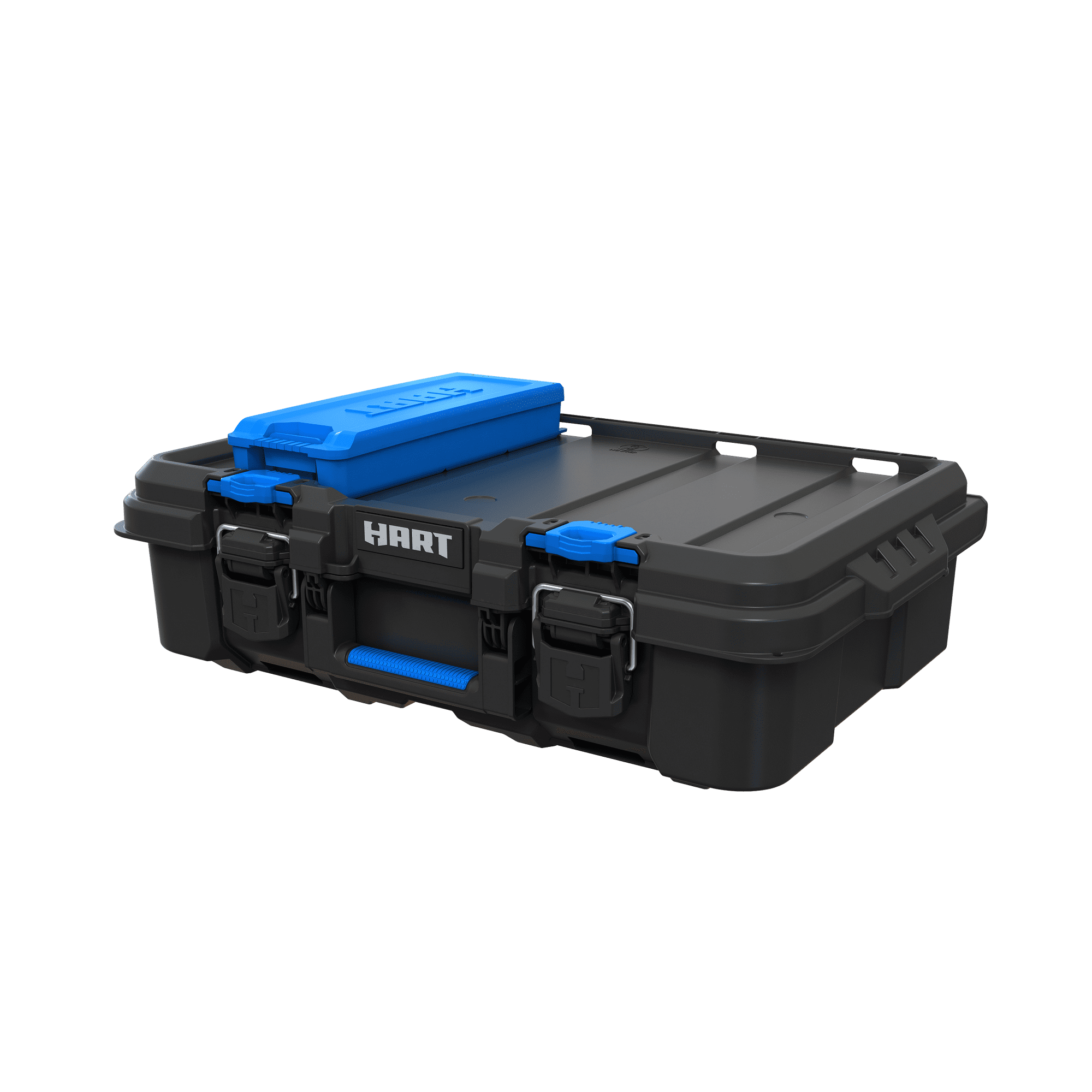 HART Stack System Tool Box with Small Blue Organizer & Dividers, Fits HART's Modular Storage System - HART Stack System Tool Box with Small Blue Organizer & Dividers, Fits HART's Modular Storage Syste