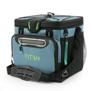 Titan by Arctic Zone 24 Can, 16 Quart Zipperless Soft Cooler, Bali Green - Titan by Arctic Zone 24 Can, 16 Quart Zipperless Soft Cooler, Bali Green