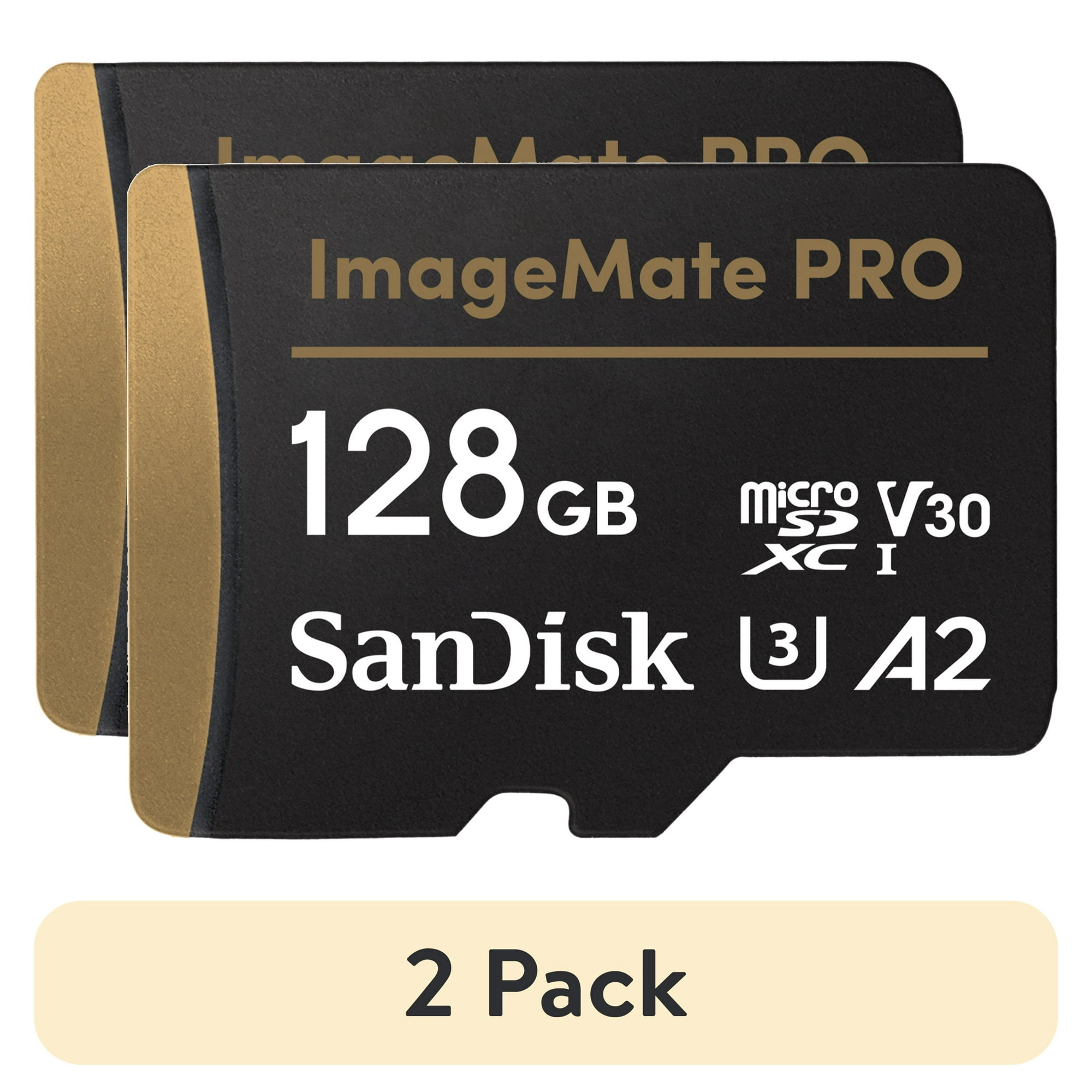 (2 pack) SanDisk ImageMate Pro 128GB microSDXC Flash Memory Card - (2 pack) SanDisk ImageMate Pro 128GB microSDXC Flash Memory Card