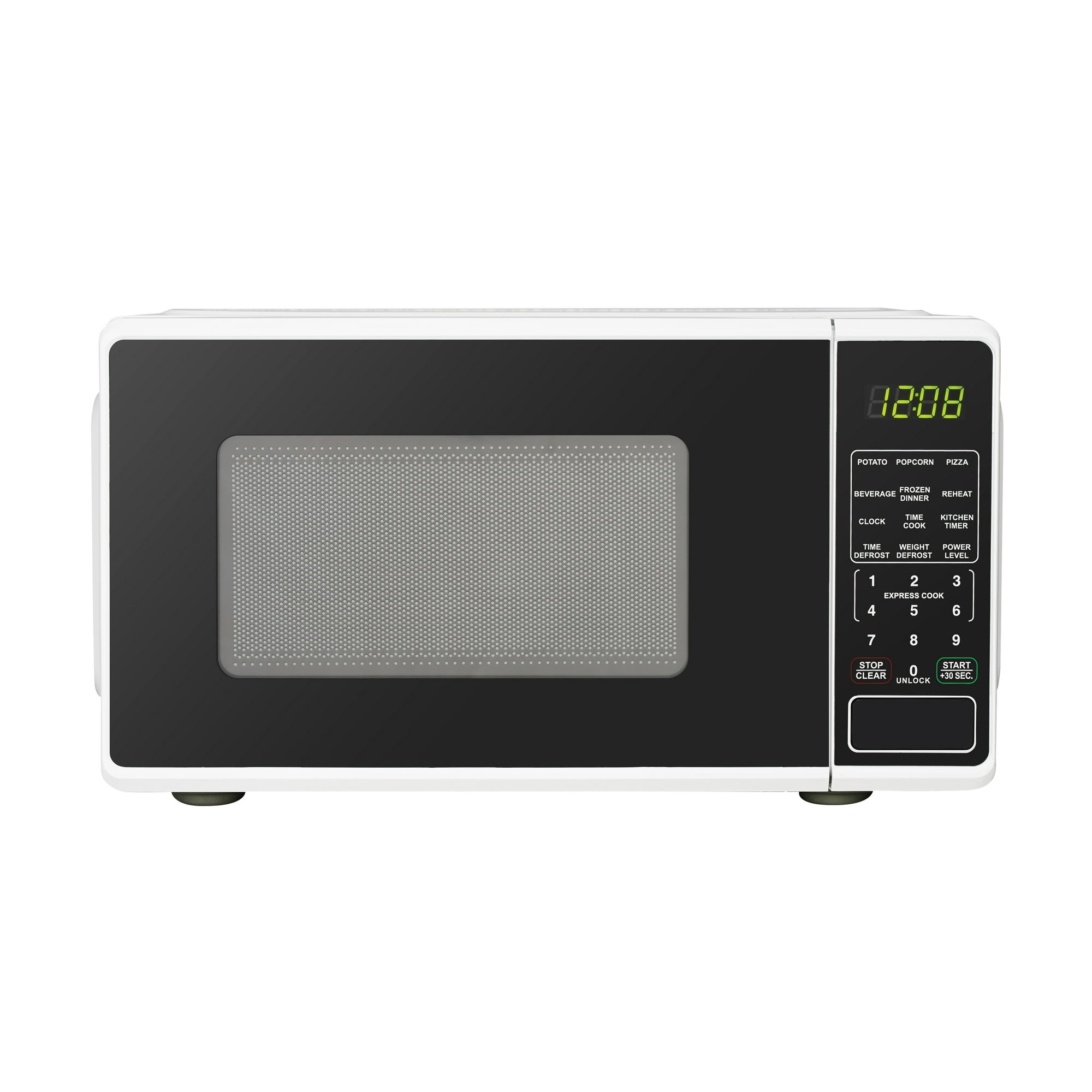 Mainstays 0.7 Cu ft Countertop Microwave Oven, 700 Watts, White - Mainstays 0.7 Cu ft Countertop Microwave Oven, 700 Watts, White