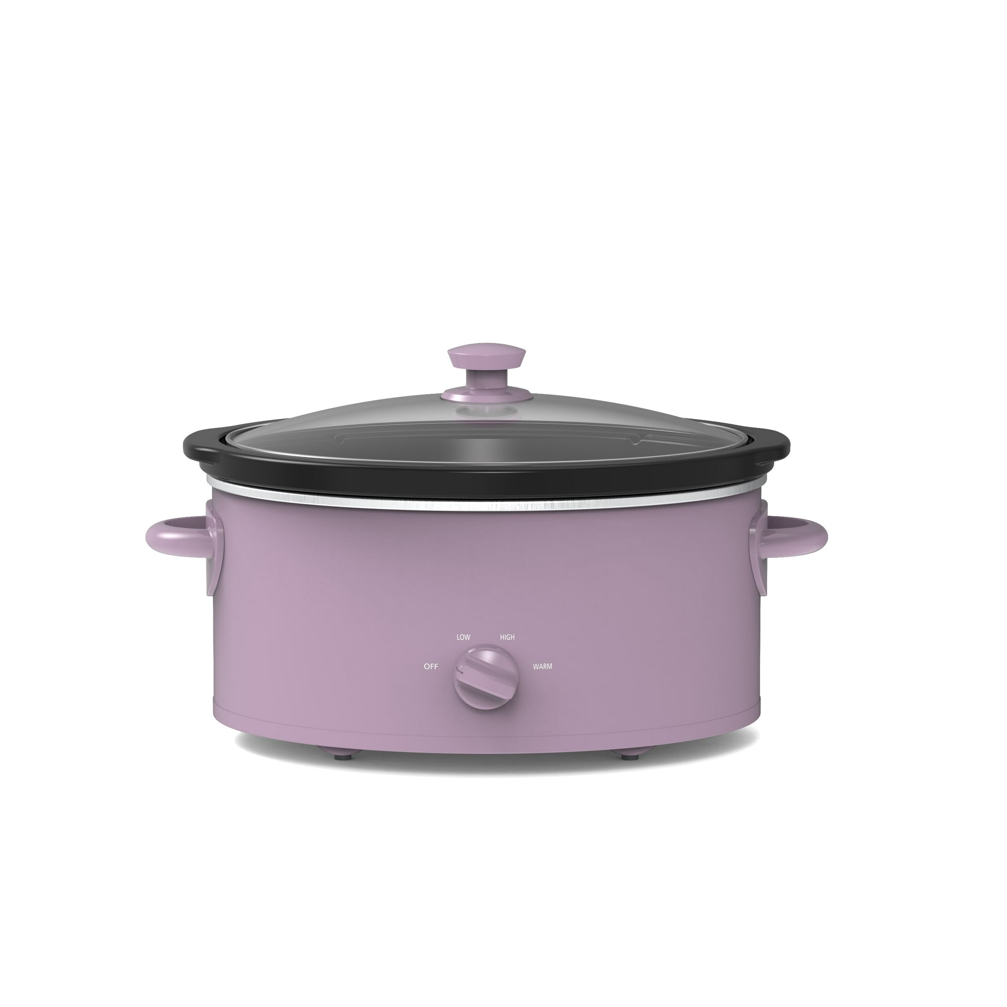 Mainstays 6 Quart Slow Cooker, Lilac Bloom, Model MS8400778514 - Mainstays 6 Quart Slow Cooker, Lilac Bloom, Model MS8400778514-09