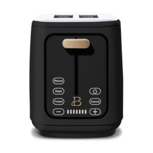 Beautiful 2 Slice Toaster with Touch - Beautiful 2 Slice Toaster with Touch-Activated Display, Black Sesame by Drew Barrymore