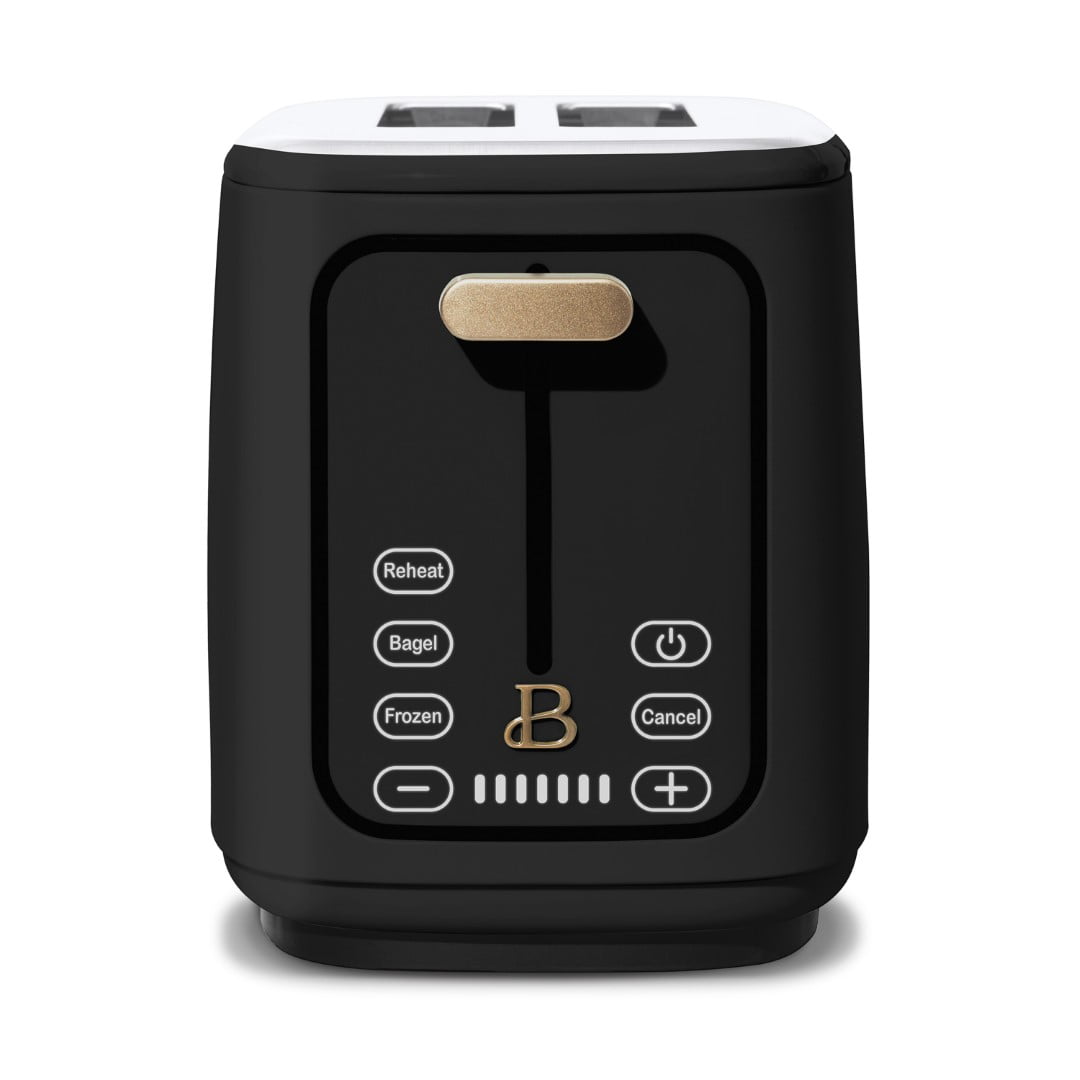 Beautiful 2 Slice Toaster with Touch - Beautiful 2 Slice Toaster with Touch-Activated Display, Black Sesame by Drew Barrymore