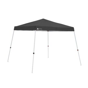 Ozark Trail 10' x 10' Instant Slant Leg Pop - Ozark Trail 10' x 10' Instant Slant Leg Pop-up Canopy Outdoor Shading Shelter, Black