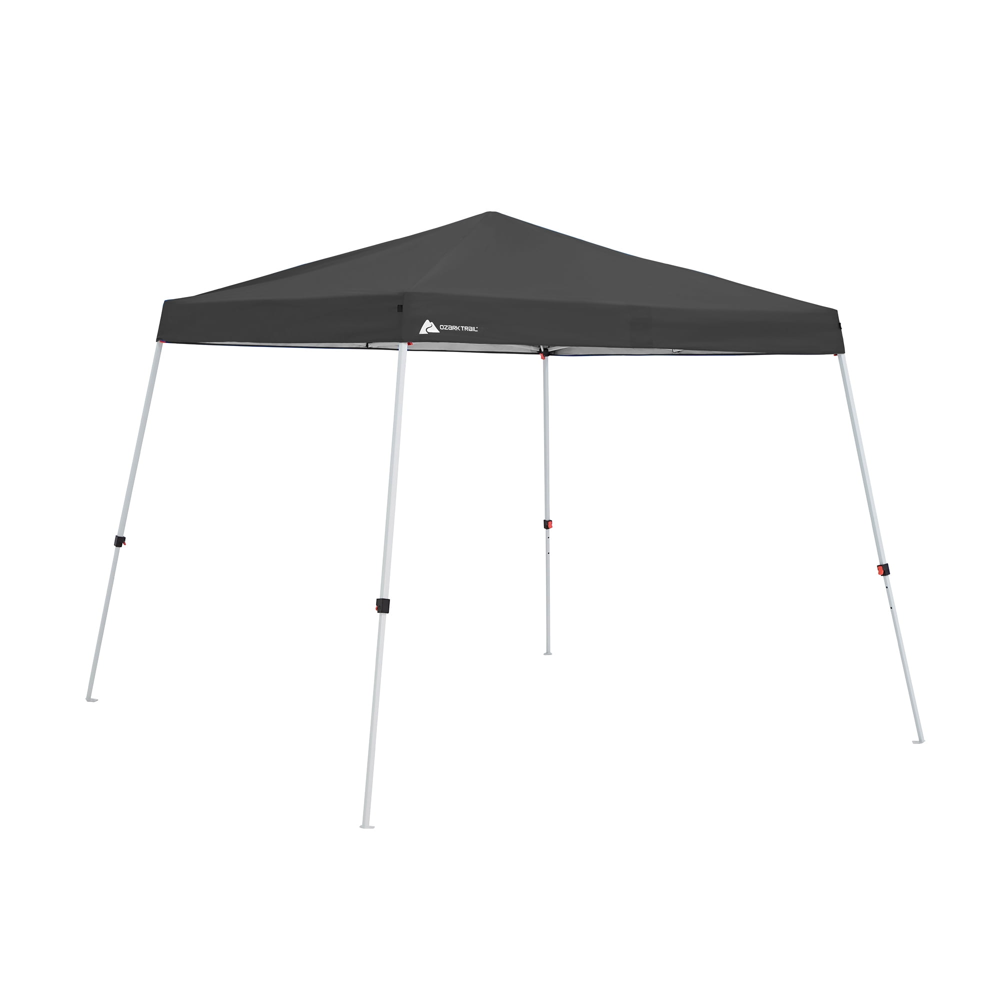 Ozark Trail 10' x 10' Instant Slant Leg Pop - Ozark Trail 10' x 10' Instant Slant Leg Pop-up Canopy Outdoor Shading Shelter, Black