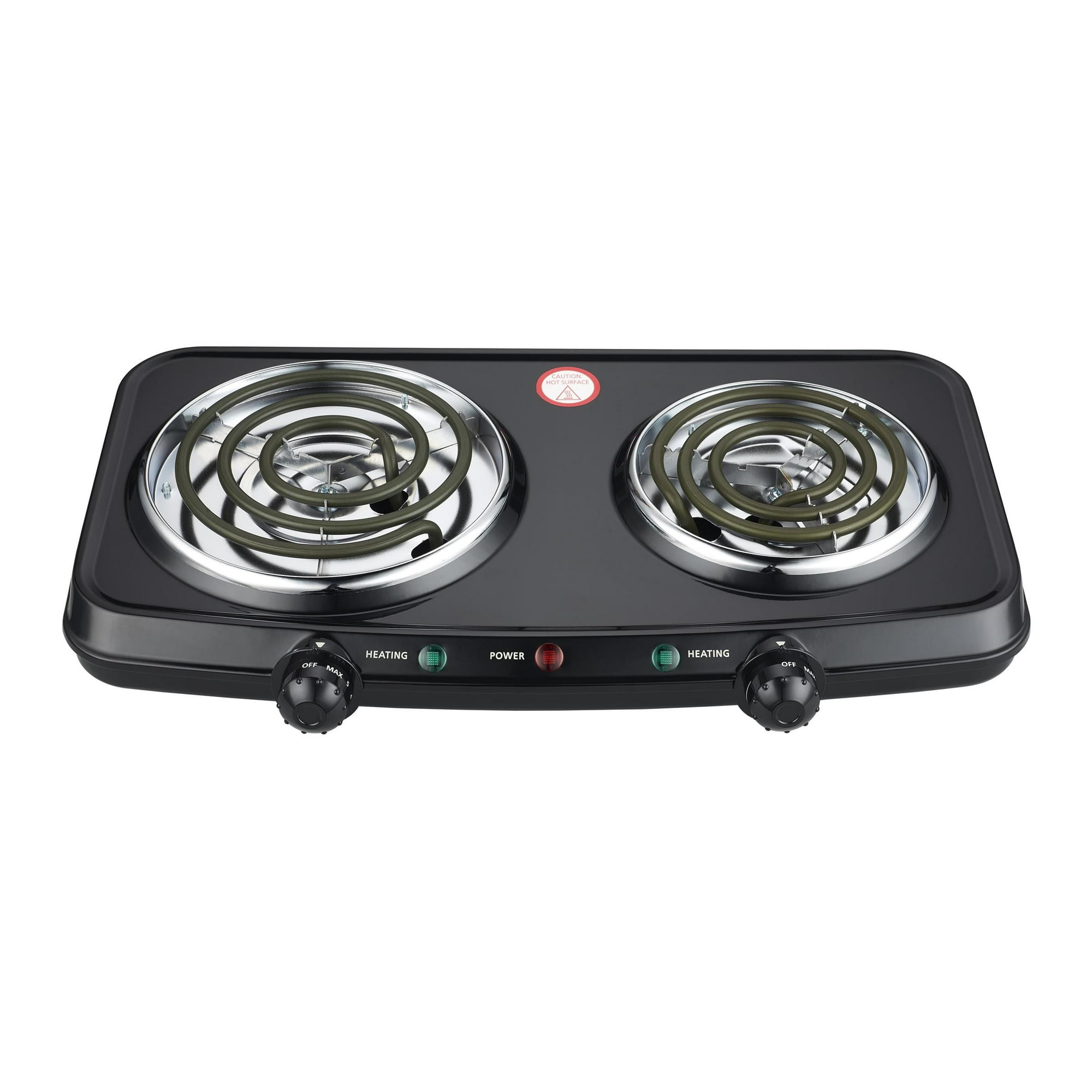 Mainstays Portable Double Burner and Hot Plate, 120V~ 1800W - Mainstays Portable Double Burner and Hot Plate, 120V~ 1800W