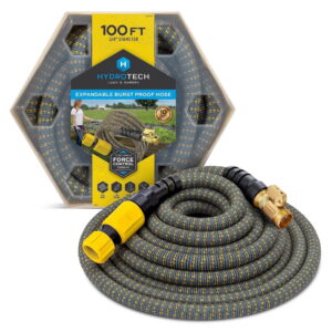 HydroTech Burst Proof Expandable Garden Hose - HydroTech Burst Proof Expandable Garden Hose - Water Hose, 5/8 in Dia. x 100 ft.