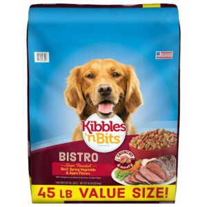 Kibbles 'n Bits Bistro Oven Roasted Beef, Vegetable & Apple Flavors Dry Dog Food, 45 lb. Bag - Kibbles 'n Bits Bistro Oven Roasted Beef, Vegetable & Apple Flavors Dry Dog Food, 45 lb. Bag