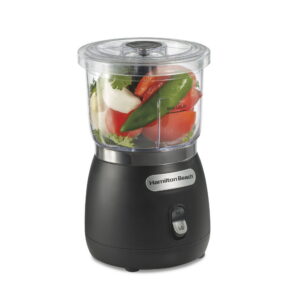 Hamilton Beach Stack & Press 2 Speed Food Chopper & Mini Food Processor, 3 - Hamilton Beach Stack & Press 2 Speed Food Chopper & Mini Food Processor, 3-Cup, Black